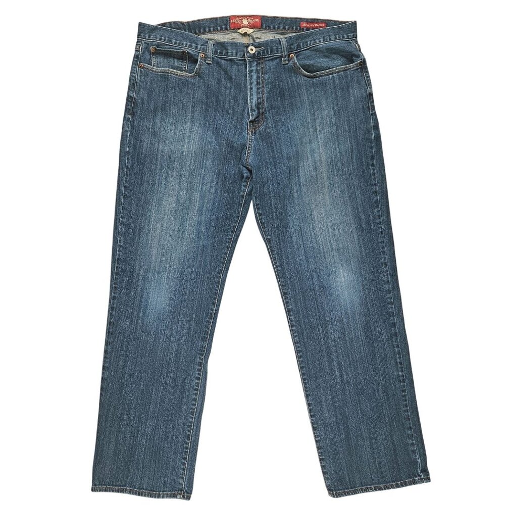 Lucky Brand 361 Vintage Straight Jeans Men's 40x32 Blue Denim Western Preppy Y2K